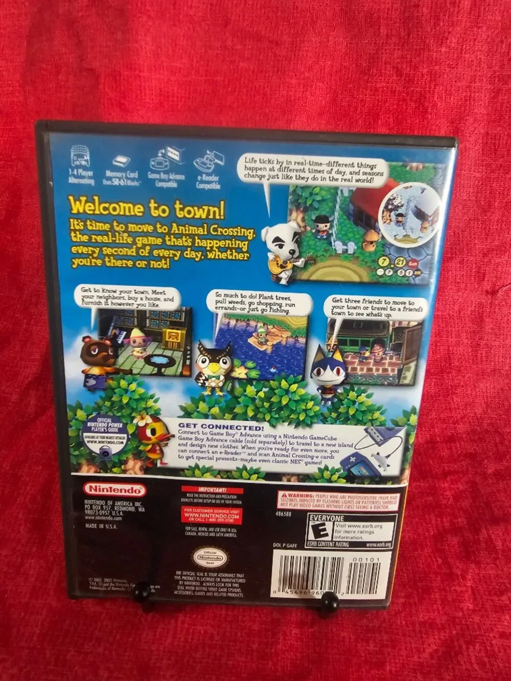 Animal Crossing GameCube OEM Case + Manual + Memory Card Case Only No Game Disc